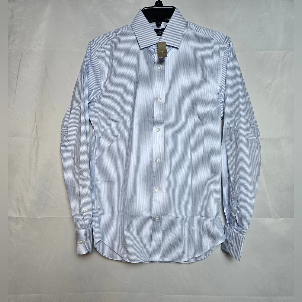 Nwt J. Crew Slim Bowery Performance Dress Shirt with Spread Collar size Small